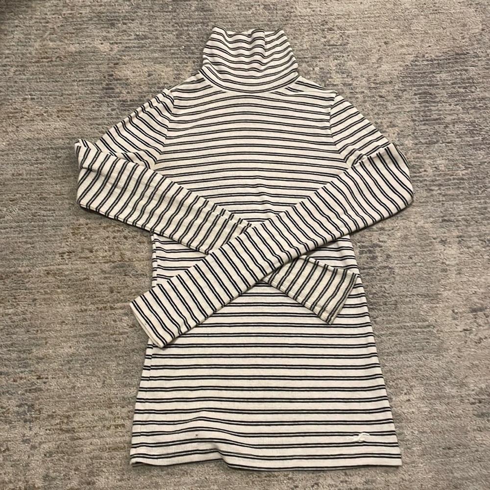 Hollister XS Striped Ribbed Turtleneck